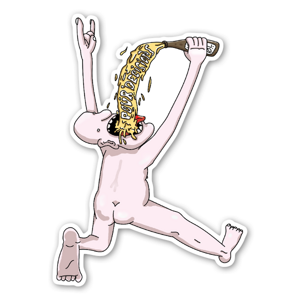 Pour Decisions Die Cut Sticker.