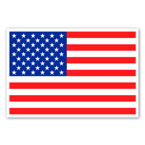 United States flag as stickers